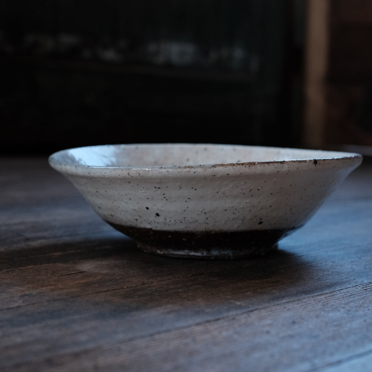 Serving Bowl, White, Half Dip