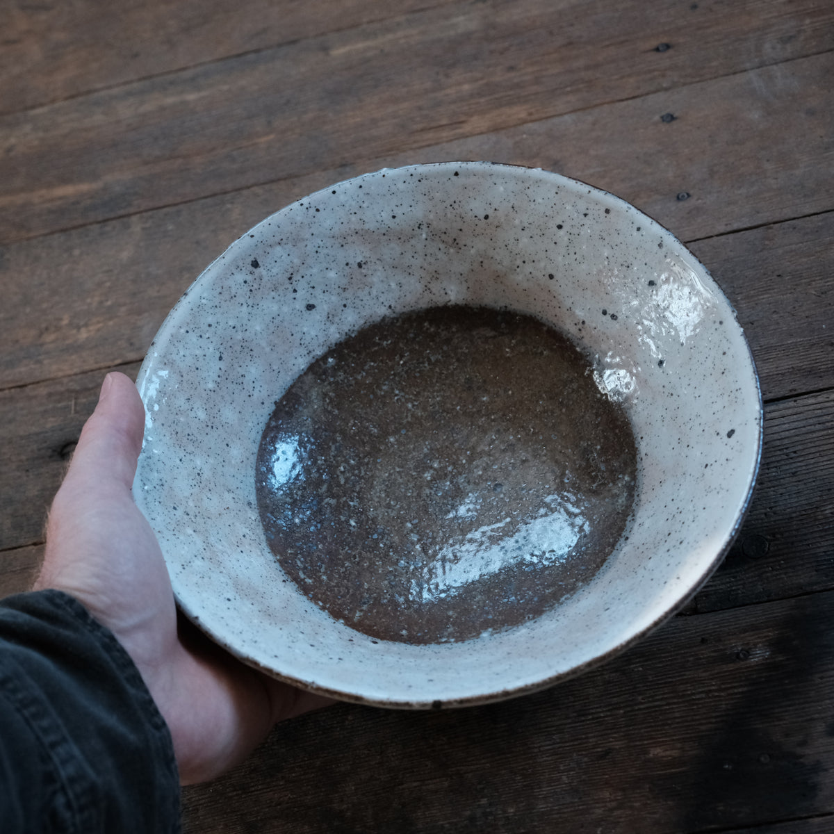 Serving Bowl, White, Half Dip