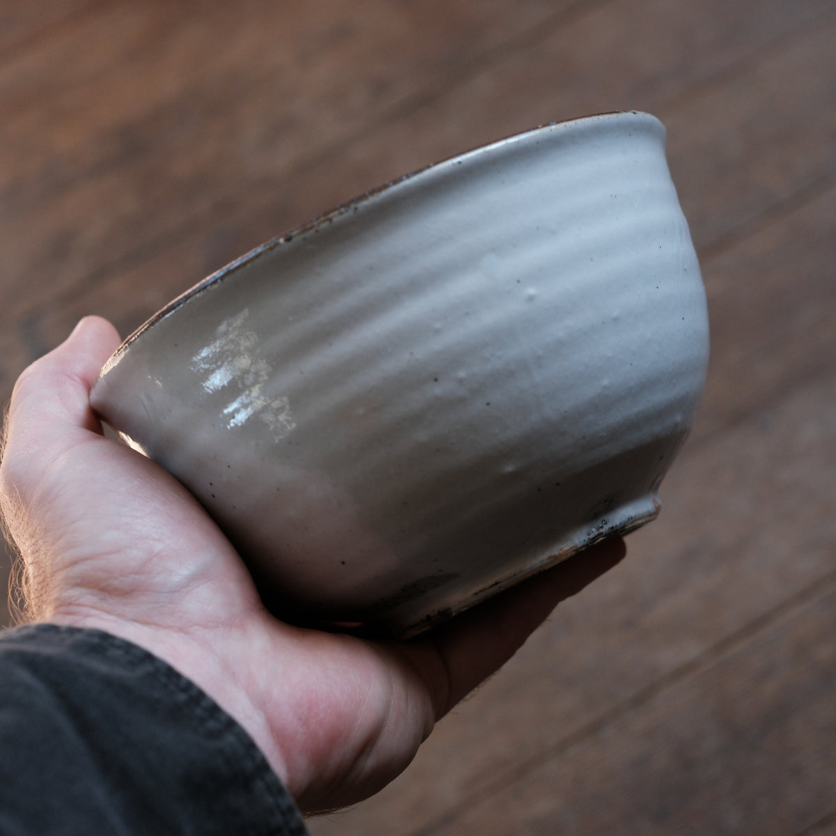 Serving Bowl, Blue Grey