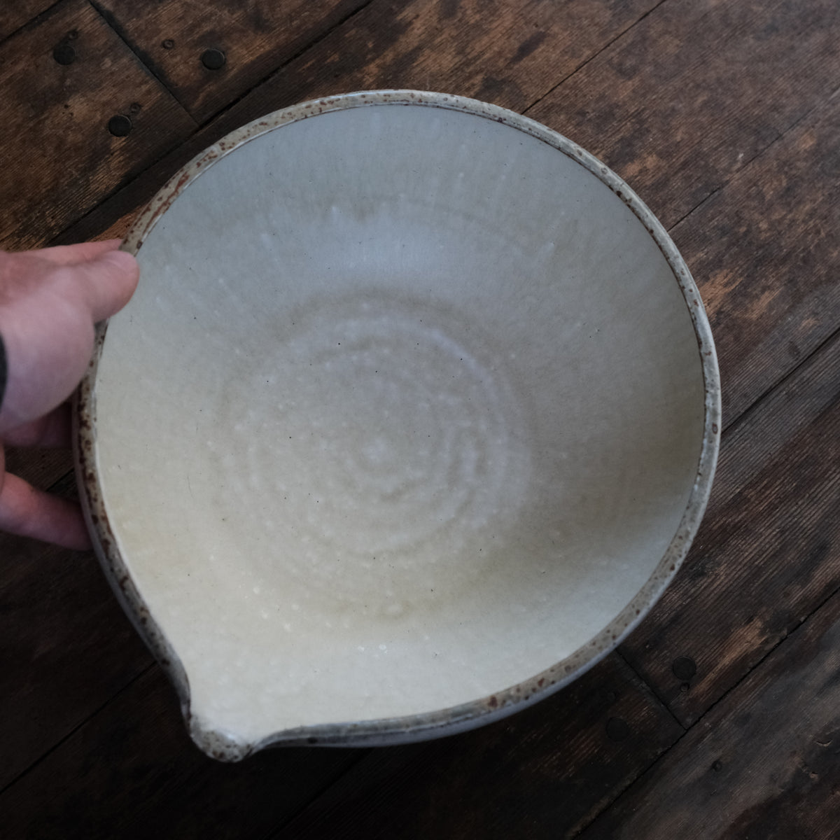 Spouted Serving Bowl, Ash