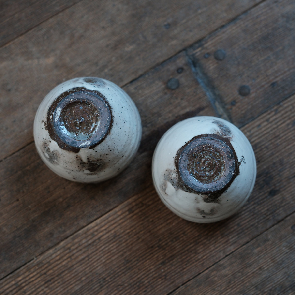 Drinking Vessels in White, Set of Two