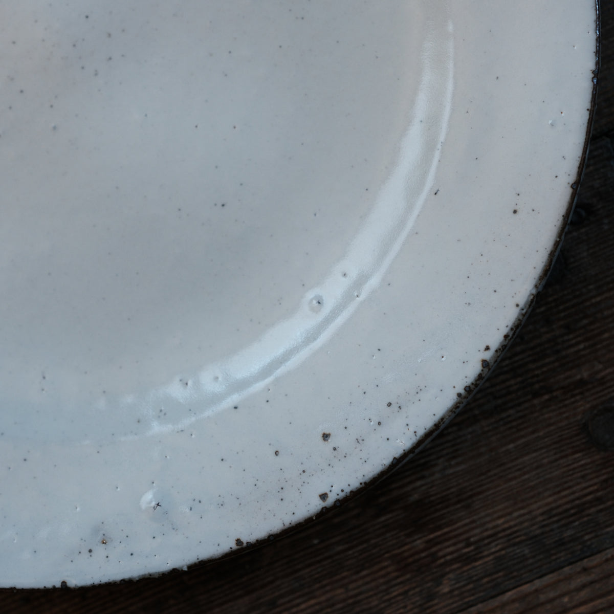 Single Rim Plate, White