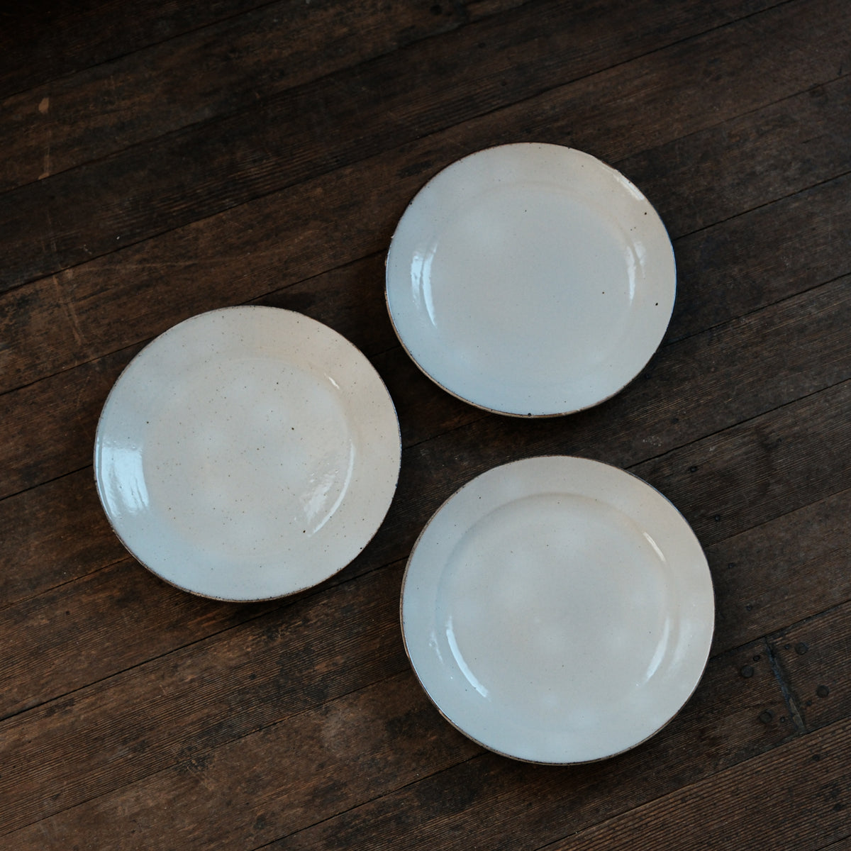 Single Rim Plate, White
