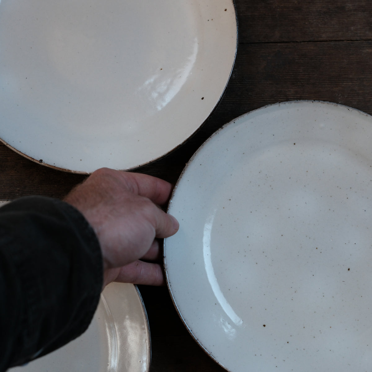 Single Rim Plate, White