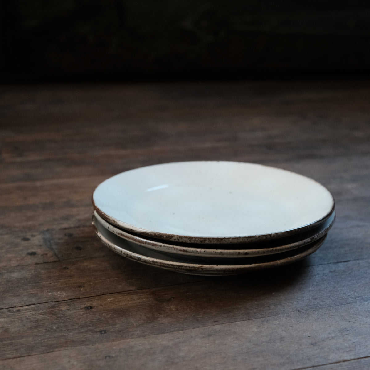 Single Rim Plate, White