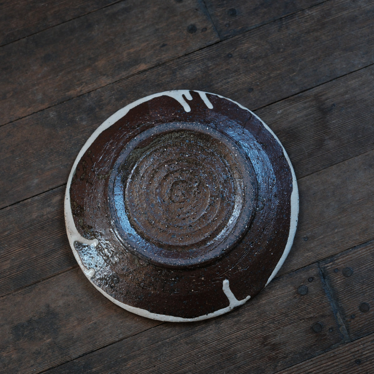 Single Rim Plate, Straw Ash