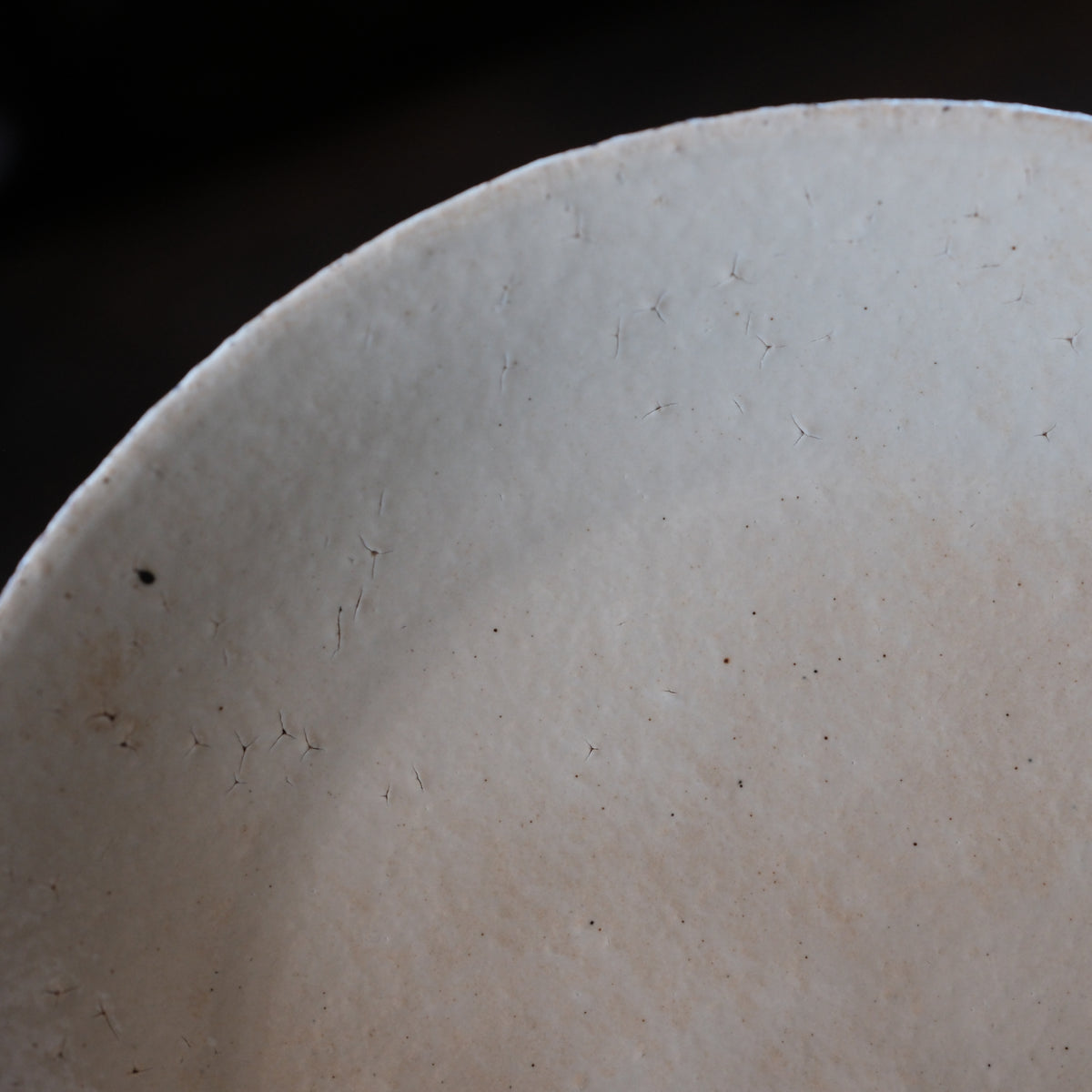 Single Rim Plate, Straw Ash