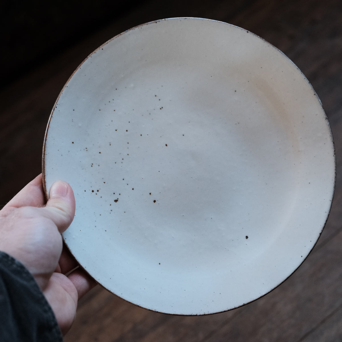 Single Rim Plate, White Ash