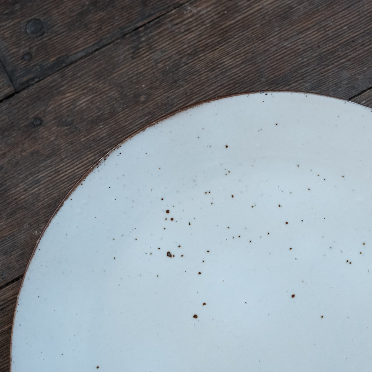 Single Rim Plate, White Ash