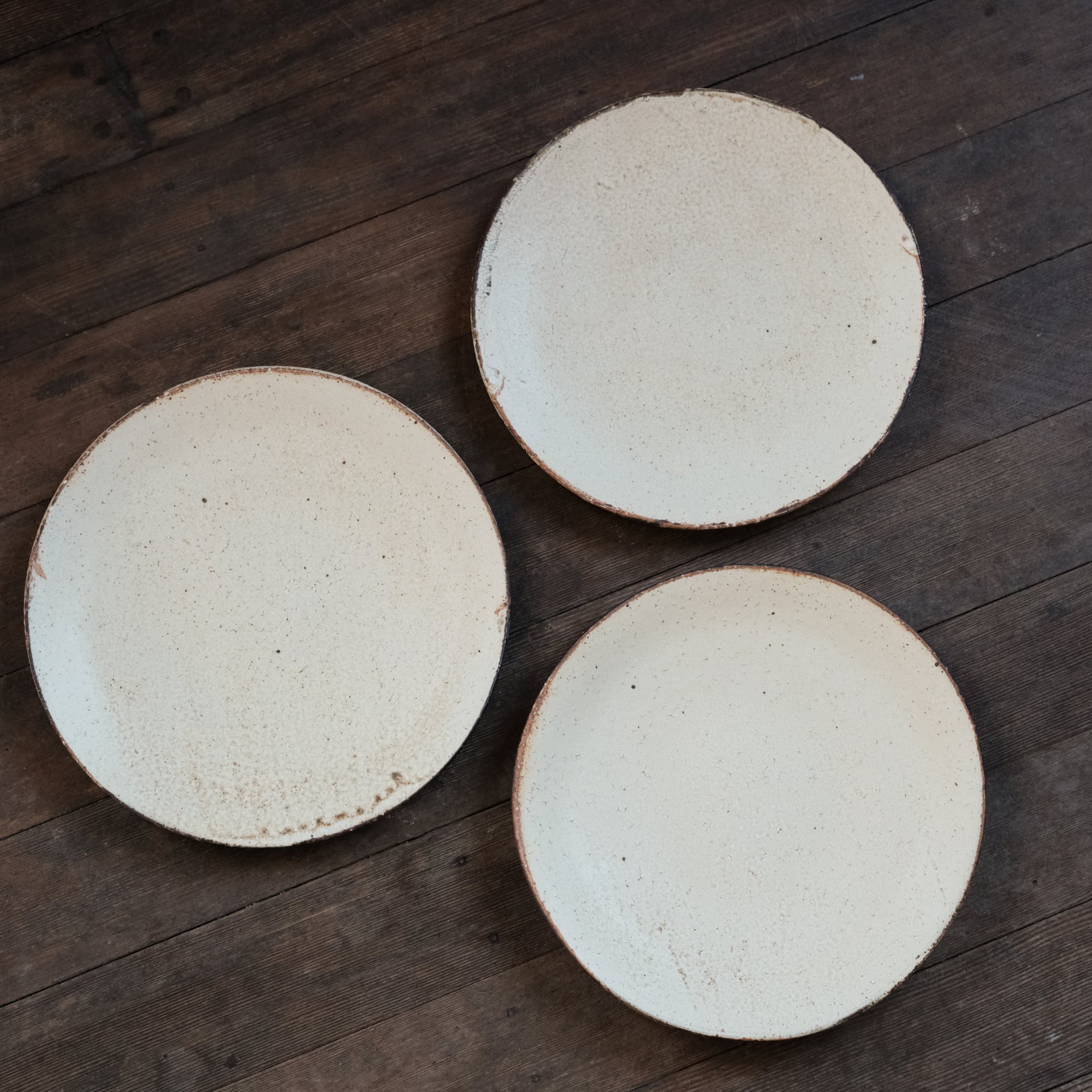 Plates, Yellow Ash, Set of Three