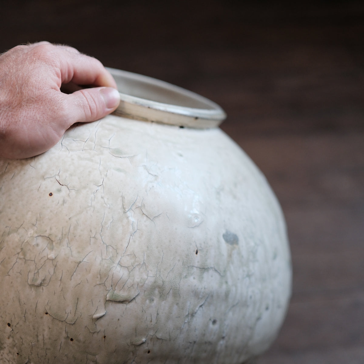 Buncheong Medium Moon Jar #111