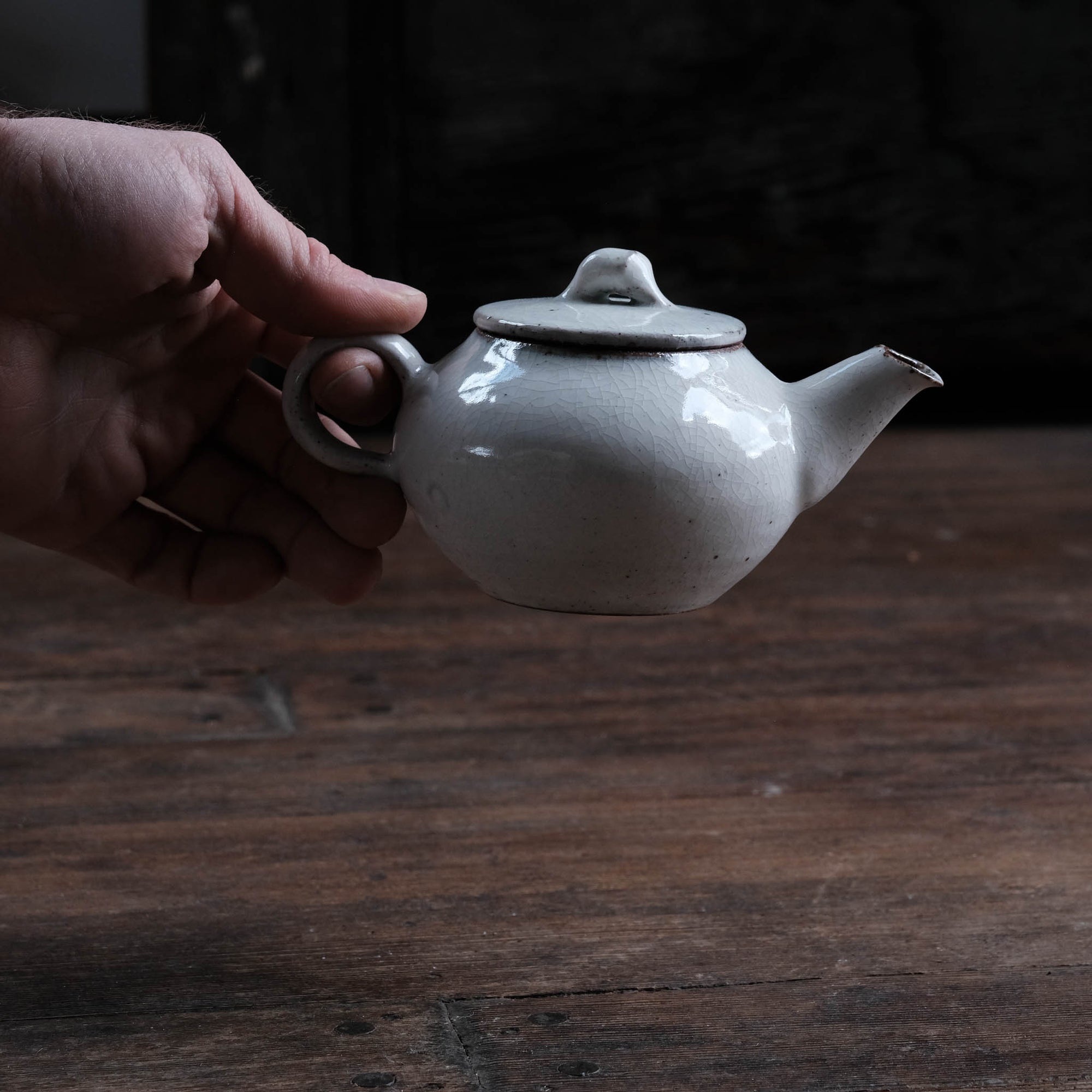 Teapot, Clay Handle